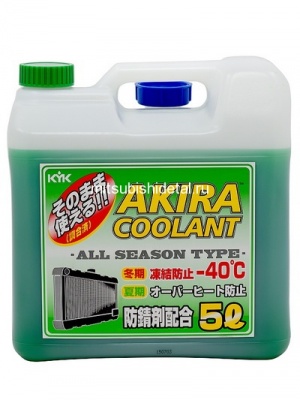 Антифриз зеленый всесезонный -40 Akira Coolant 5 л.